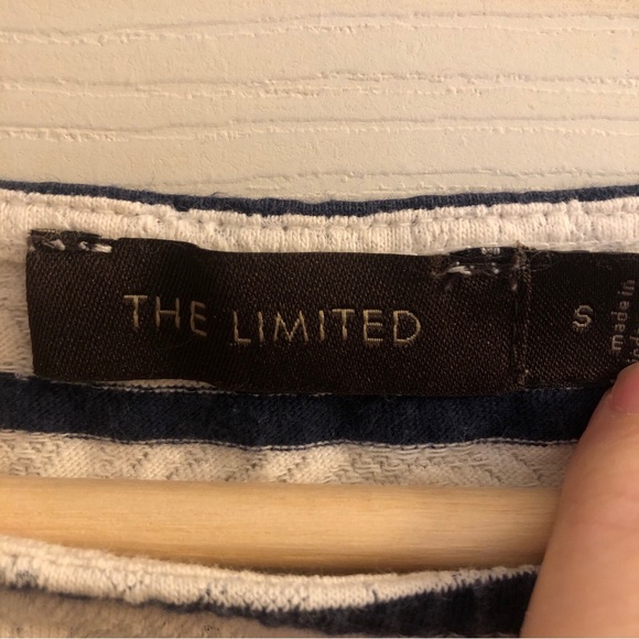 Limited VTG top white with stripes, lace printed CUTE! Emily in Paris Vibe - Picture 5 of 7